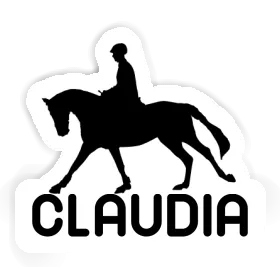 Claudia Sticker Horse Rider Image