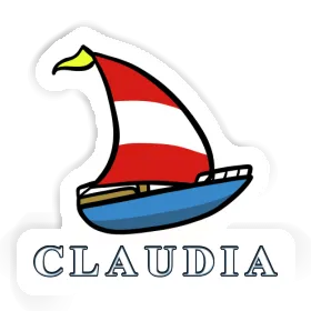 Sticker Claudia Sailboat Image