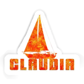 Sticker Claudia Sailboat Image