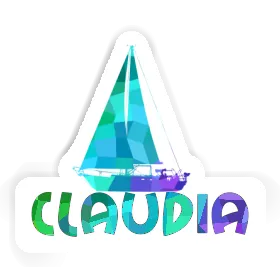 Sailboat Sticker Claudia Image