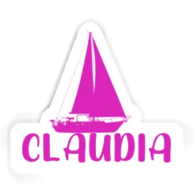 Sticker Claudia Sailboat Image