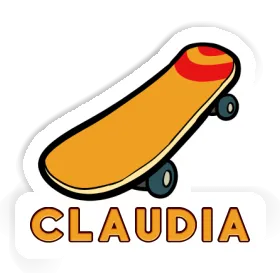 Claudia Sticker Skateboard Image