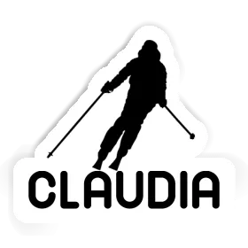 Sticker Claudia Skier Image