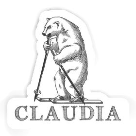 Sticker Skier Claudia Image