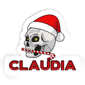 Sticker Claudia Christmas Skull Image