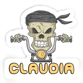 Sticker Claudia Motorcycle Rider Image