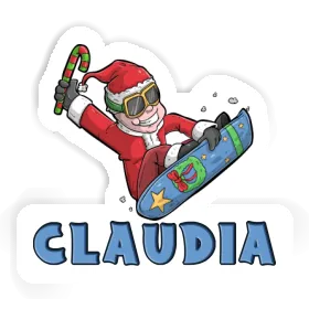 Sticker Claudia Snowboarder Image