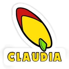 Surfboard Sticker Claudia Image