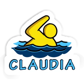 Swimmer Sticker Claudia Image