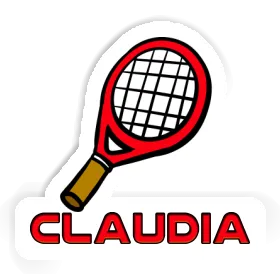 Claudia Sticker Tennis Racket Image