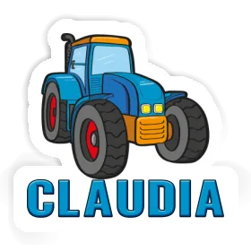 Sticker Claudia Tractor Image