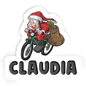 Sticker Claudia Bicycle Rider Image