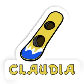 Claudia Sticker Wakeboard Image