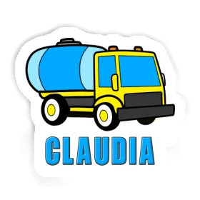 Sticker Claudia Water Truck Image