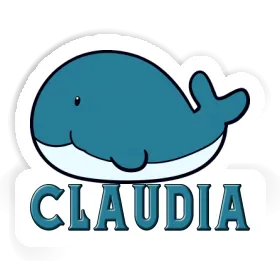 Whale Fish Sticker Claudia Image