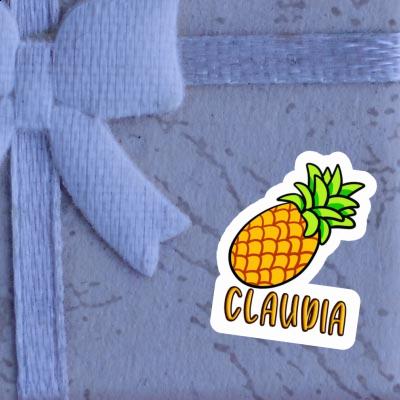 Pineapple Sticker Claudia Laptop Image