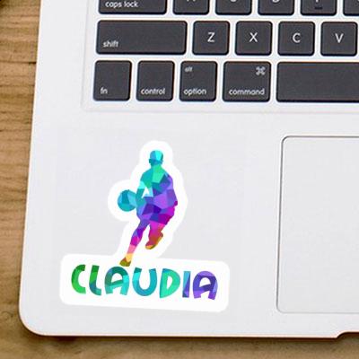 Sticker Claudia Basketballspieler Notebook Image