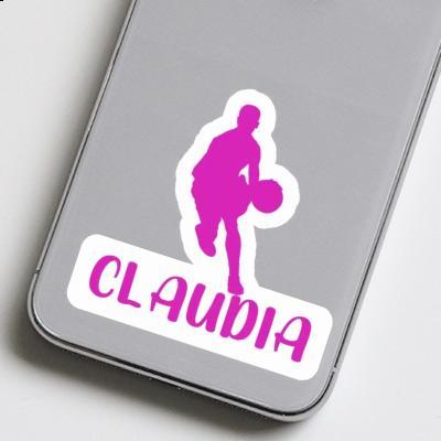 Claudia Sticker Basketball Player Notebook Image