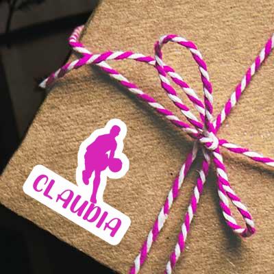 Sticker Basketballspieler Claudia Image