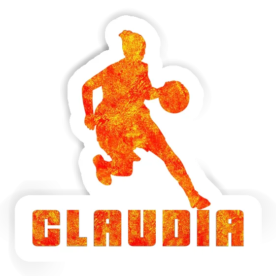 Sticker Basketball Player Claudia Laptop Image