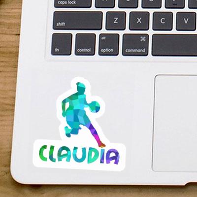 Sticker Claudia Basketball Player Notebook Image