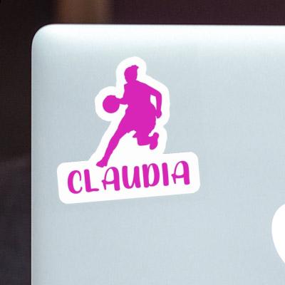 Sticker Claudia Basketballspielerin Notebook Image