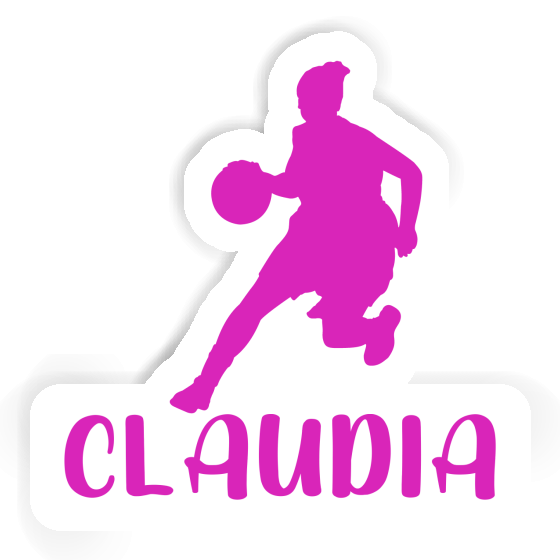 Claudia Sticker Basketball Player Notebook Image