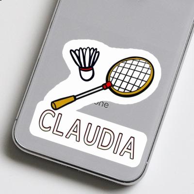 Claudia Sticker Badminton Racket Notebook Image