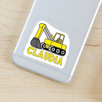 Sticker Excavator Claudia Gift package Image