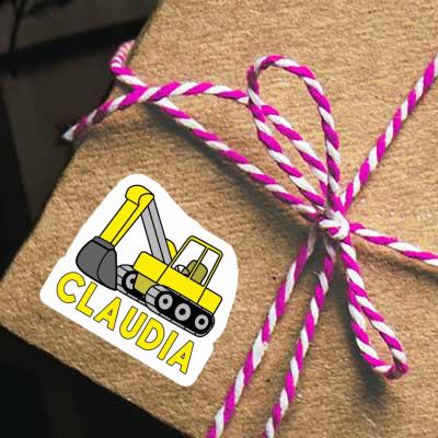 Sticker Excavator Claudia Notebook Image