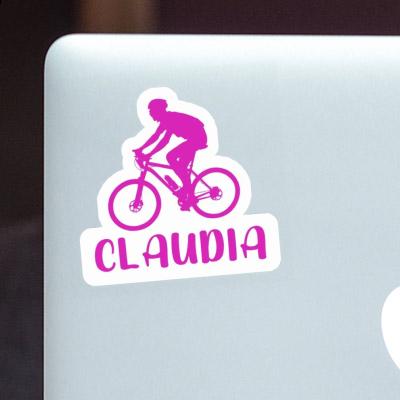 Sticker Biker Claudia Laptop Image