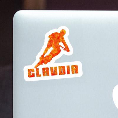 Claudia Sticker Biker Laptop Image