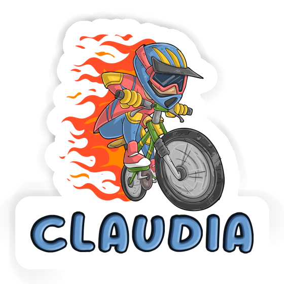 Claudia Sticker Biker Laptop Image