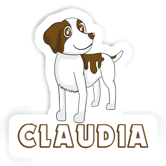 Claudia Sticker Brittany Spaniel Laptop Image