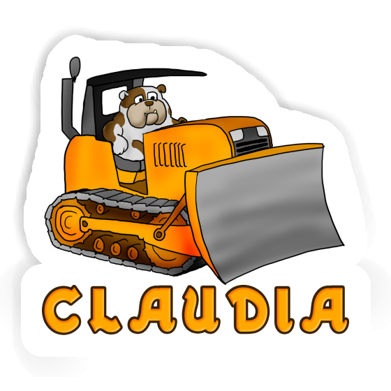 Sticker Bulldozer Claudia Notebook Image