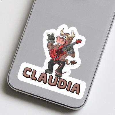 Guitarist Sticker Claudia Notebook Image