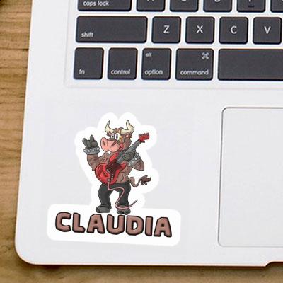 Guitarist Sticker Claudia Notebook Image