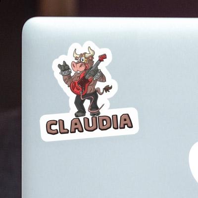 Guitarist Sticker Claudia Laptop Image