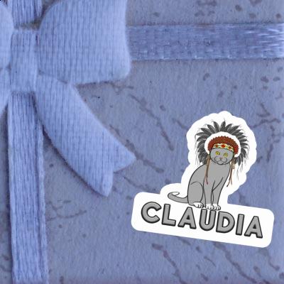 Chat Autocollant Claudia Laptop Image