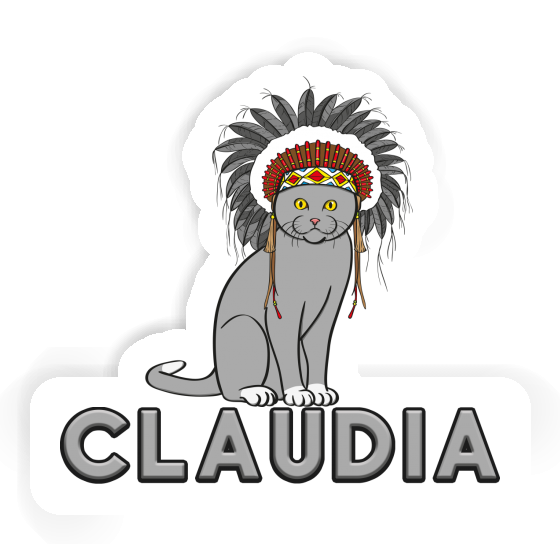 Chat Autocollant Claudia Notebook Image