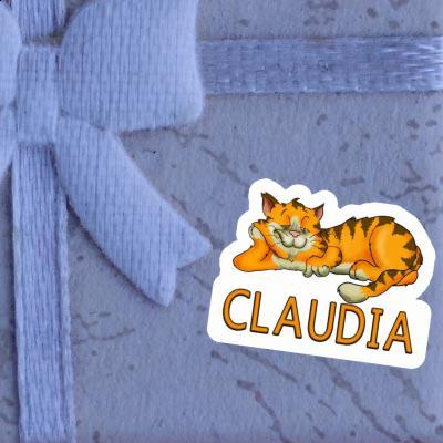 Chat Autocollant Claudia Notebook Image