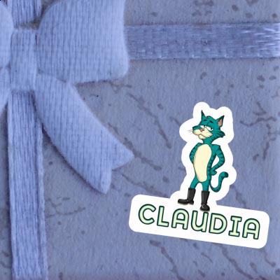 Claudia Autocollant Chat Laptop Image