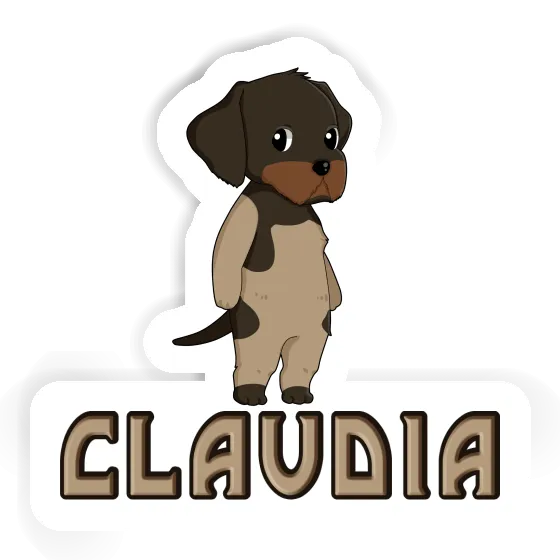 German Wirehaired Pointer Sticker Claudia Gift package Image