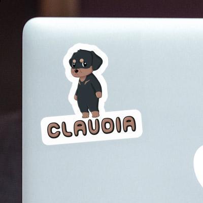 Rottweiler Sticker Claudia Laptop Image