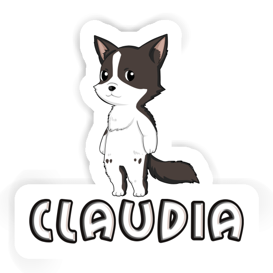 Sticker Claudia Border Collie Gift package Image