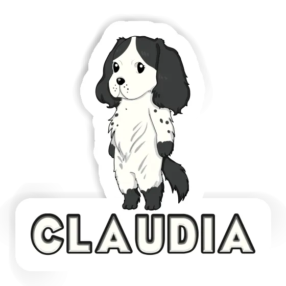 Sticker Claudia English Cocker Spaniel Notebook Image