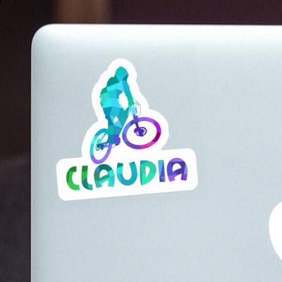 Sticker Claudia Downhiller Laptop Image