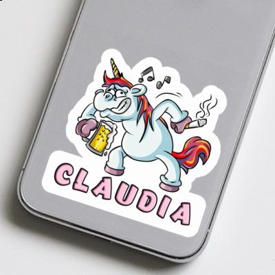 Claudia Autocollant Licorne Laptop Image