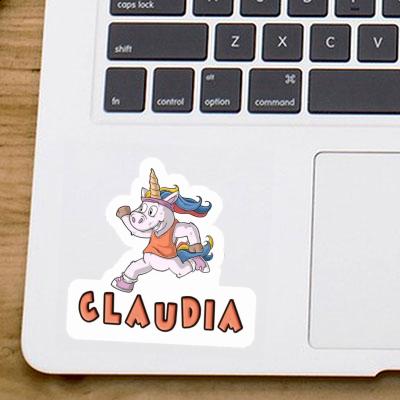 Claudia Sticker Läuferin Image