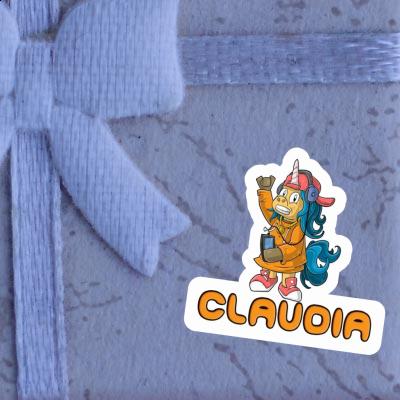 Sticker Claudia Hip-Hop Einhorn Notebook Image